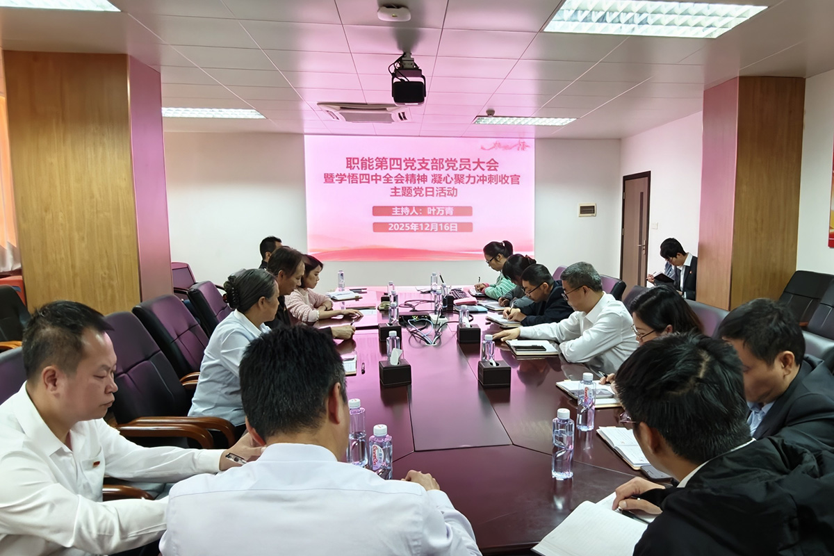 學(xué)深悟透 凝心聚力——職能第四黨支部學(xué)習(xí)宣傳貫徹黨的二十屆四中全會精神